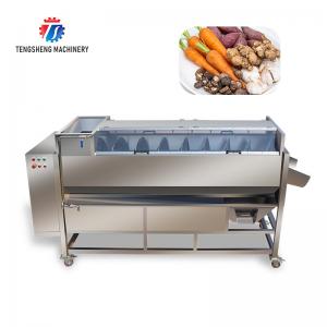 China 3500KG/H Vegetable Processing Machine Spiral Shaft Potato Peeling Machine supplier