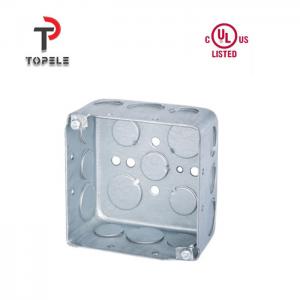 Electrical Square Junction Box Galvanized Steel Drawn Type