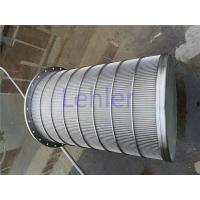China Lehler Wedge Wire Basket High - Precision Slot Opening For Starch / Sugar Industry on sale
