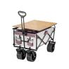 China 260KGS Weight Capacity Collapsible Wagon Carts With Removable Canopy For Beach Picnic wholesale