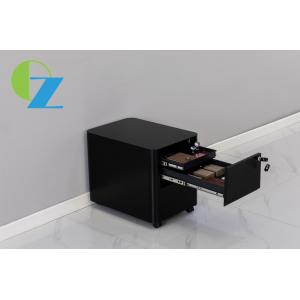 Steel 2 Drawer Arc Edge Mobile File Pedestal With Rolling Storage Cabinet 4 Wheels