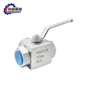 OEM Low Temperature KHB3K Hydraulic Ball Valve With Flanged Zinc Plating