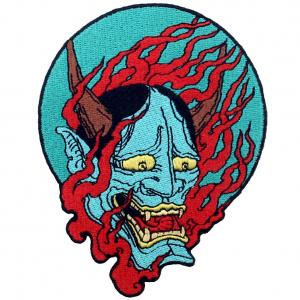 Samurai Hannya Custom Felt Patches Personalized Patches For Clothes