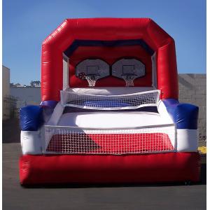 Custom Inflatable Sports Games Doubleshot Basketball Shooting Stars For Adult