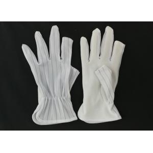 China Half Finger ESD Anti Static Gloves Light Weight 15g Per Pair Class 10 - 1000 supplier