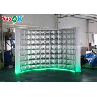 China Event Booth Displays Durable Photo Booth Inflatable Wall For Stage Decoration / Led Air Photo Booth on sale