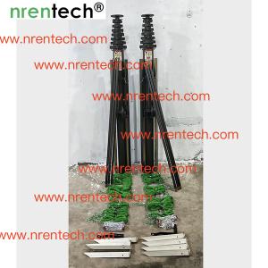 China 10m antenna mast/ aluminum push up telescoping mast/ telescoping mast/manual crank winch telescopic mast wholesale