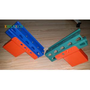 China Beam Warehouse Teardrop Pallet Rack , Green Heavy Duty Warehouse Storage Racks wholesale