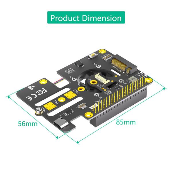 China Adaptateur M.2 vers PCIe pour Raspberry Pi Gen2, NVMe, adaptateur SSD pour Raspberry, combo 3 en 1 wholesale