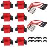 China 8pcs D581 Square Ignition Coils Ultra High with Spark Plug Wires 3859078 for GMC for SILVERADO 1500 2500 3500 4.8L 5.3L 6.0L wholesale