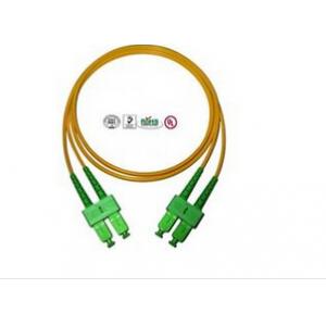 Single Mode SC Fibre Optic Patch Cords APC , Full Duplex Fiber Optic Cable