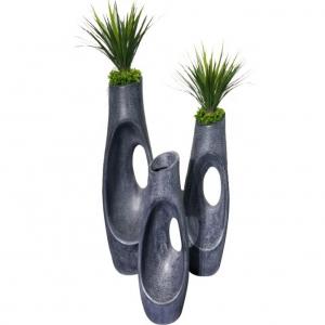 China Restaurant FRP Flower Pots Garden Pots Planters Tall Fiberglass Flower Pots wholesale