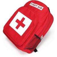 China First Aid Backpack Empty Medical First Aid Bag Red Emergency Treatment Earthquakes Disasters Backpack Kit on sale