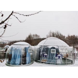 Luxury Transparent Geodesic Crystal Dome Tent For Resort Glamping Event