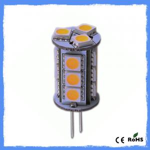 CE ROHS Crystal Lamp 12V G4 LED Lights 5050 SMD Warm White Dimmable G5.3