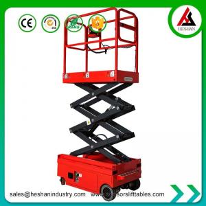 Industrial Mobile Electric Hydraulic Scissor Lift Self Propelled 3.9M 300kg