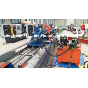 China Gear Transmit Metal Roll Forming Machine For 0.4mm Thickness Angle Profile With Rib supplier