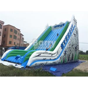 China Cliff Free Fall Kids Custom Giant Inflatable Slide Durable PVC Tarpaulin Material supplier