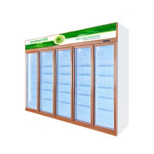 China Frost Free Refrigerator Commercial Energy Drink Fridge Glass Door supplier