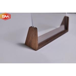 China Sillón natural de doble panel de madera en forma de U con base de haya de nuez wholesale