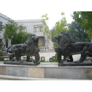 China Marble stone sculpture walking lions sculpture,outdoor stone sculpture supplier supplier