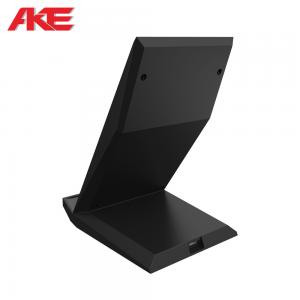 Qi Magnetic Induction Standing Wireless Charger , Cordless Charging Station Output Voltage Protection
