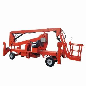 China 30m Mobile Aerial Electric Lifting Platform Diesel Truck Mounted Knuckle Boom Lift  supplier