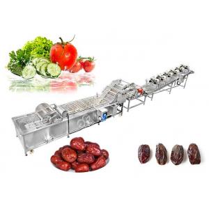 China Multifunction Vegetable Fruit Washing Machine Sorting Processing And Air Drying Line supplier