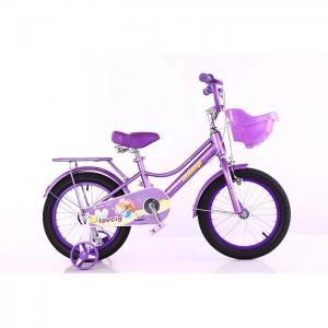 NO Foldable Childrens Training Wheel Bikes Purple 16 Inch Kids Bike OEM