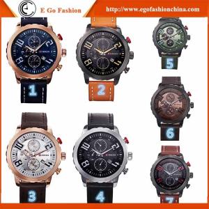 China Fashion Wristwatch Wholesale Retailing LOW MOQ 20PCS Outdoor Sports Watch Leather Watches supplier