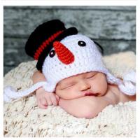 крышка хлопка белой красной черной крышки шляпы младенца снеговика мультфильма редкая классическая хандмаде