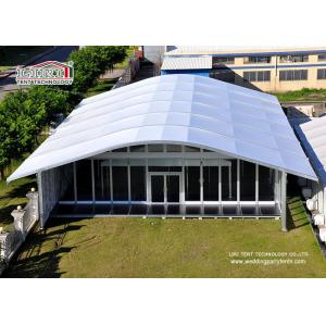 China 15x30m outdoor large clear span aluminum frame church wedding marquee tent design supplier