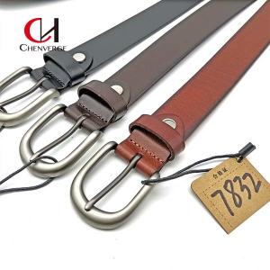 China Chenverge Unisex Genuine Leather Dress Belt , Leisure Genuine Handmade Leather Belts supplier