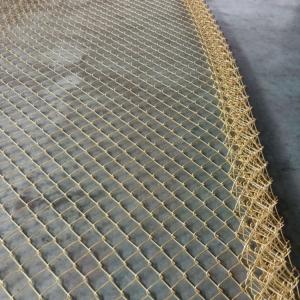 China Hot Dip Galvanized Zinc Coated 15m Roll  Wire Diamond Mesh Farm Chain Link Fence supplier