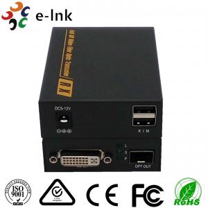 China Signal EDID LC Connector DVI Video To Fiber Converter 4K X 2K 3860*2160 30Hz 3D supplier