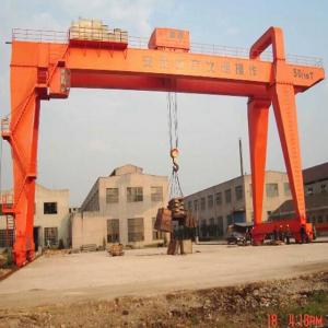 China Double Beam Workshop Gantry Crane 20 Ton For Lifting Steel Plate / Fabrication supplier