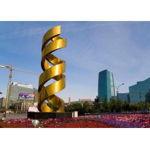 Urban Decoration Painted Metal Sculpture DNA Shape Fashionable Design