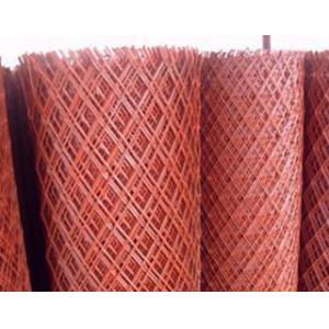 1.0mm Corner Guard Steel Expanded Wire Mesh Red Antirust Paint For Building