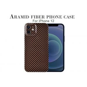 China 0.65mm Thickness Ultra Light Glossy Carbon Aramid Fiber iPhone 12 Case supplier