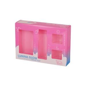 China PVC Window Cosmetic Paper Box Skin Care Set Packaging With Plastic Insert supplier