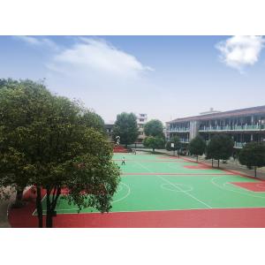 China Sound Reduction Modular Basketball Flooring Recyclable Popular Pattern Design supplier