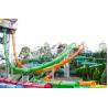 China Big Spiral Fiberglass Water Slides for Kids and Adults Aqua park Sport Games 0.85m Dia wholesale