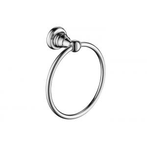China Silver Modern Towel Ring Holder Brass Bathroom Accessory Highly Reflective Looks supplier