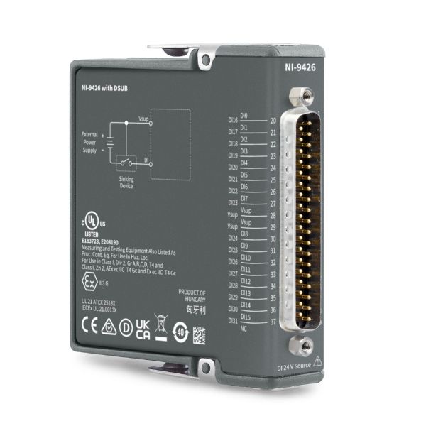 National Instruments NI-9426 C Series Digital Module with 32-bit Digital Input Channels and 500 µs Update Rate for CompactDAQ and CompactRIO Systems