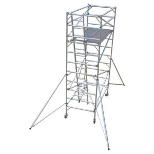Construction Folding Aluminium Scaffold Tower Complied With EN 1004 Standards