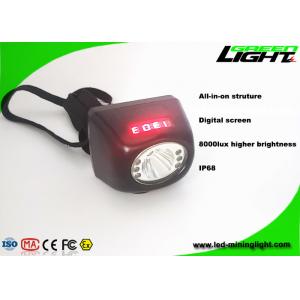 1.7W 8000lux Miner Led Headlamp 5.7Ah Underground LED Miners Light