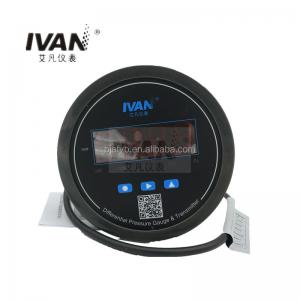China IVANPER 4-20mA Digital Differential Pressure Switch with Alarm LED Stainless Steel Case supplier