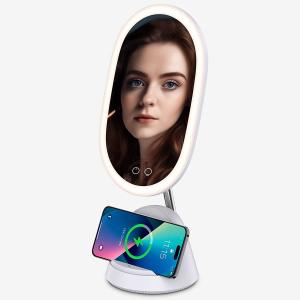 China LED Lighted Makeup Mirror with Magnifying Mirror 8.27 Inch 72 Premium LED Brightness Dimmable Lighting Cosmetic Mirror supplier