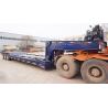 3 axles front loading lowboy removable gooseneck lowboy trailer