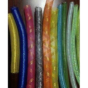 Multi-Colored Round Cable Mesh Sleeve For Gifts And Lights Decoration Accessories